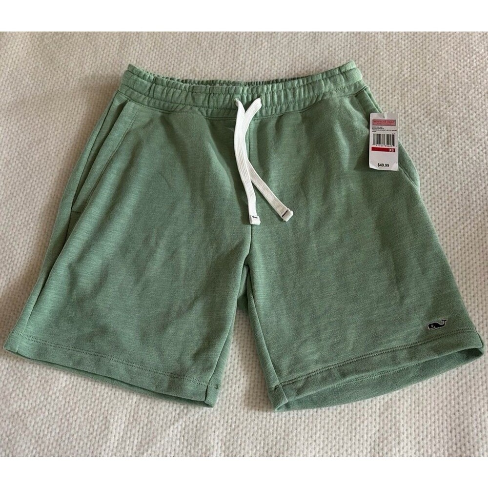 Vineyard Vines 7" Slub Knit Jetty Shorts Sage Green Men's Size XS NWT